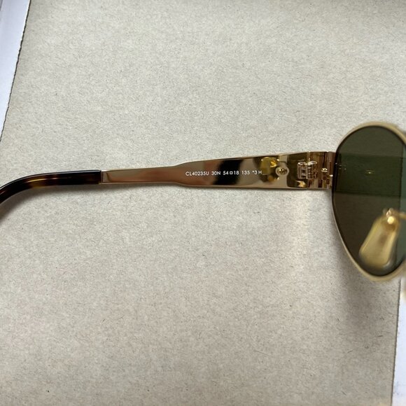 Celine Triomphe Gold Metal 01 Sunglasses - Picture 4 of 5